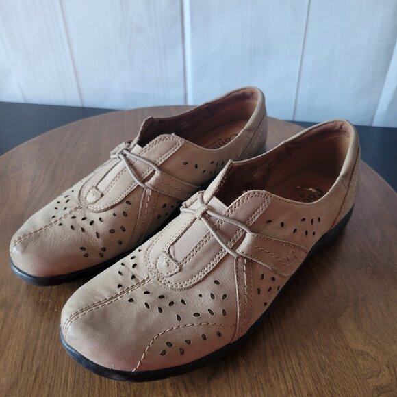 Cobb Hill by New Balance Leather Women’s Sz 10 Slip-on Shoe, Tan, Like New, EUC - Picture 3 of 11